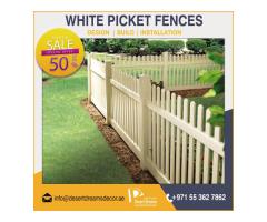 Solid Wood Fences Dubai | Free Standing Wooden Fences Suppliers in Uae.