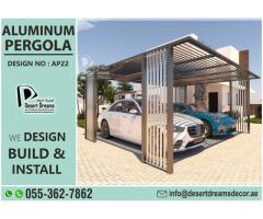 Aluminum Profile Pergola Dubai | Powder Coating Aluminum Pergola Fabrication and Installing.