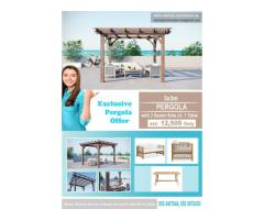 Wooden Pergola Special Offer | @12,500 AED | Limited Time Only