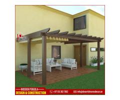 Meranti Wood Pergola Uae | Teak Wood Pergola | Hardwood Pergola Dubai.