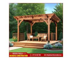 Meranti Wood Pergola Uae | Teak Wood Pergola | Hardwood Pergola Dubai.