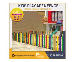 Backyard Fences Dubai | Vertical Wooden Fences | Villa Privacy Fences Dubai.