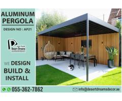 Automatic Shade System Pergola Uae | Retractable Shade Aluminum Pergola Suppliers in Uae.