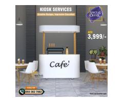 Foldable Kiosk Service in Uae | Events Kiosk | Coffee Kiosk Design.