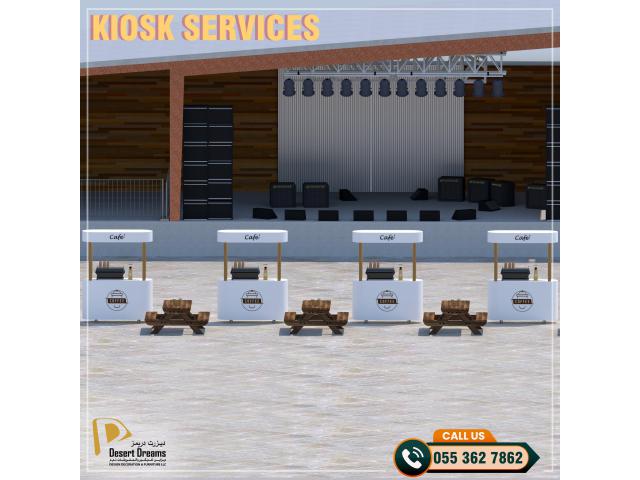 Foldable Kiosk Service in Uae | Events Kiosk | Coffee Kiosk Design.