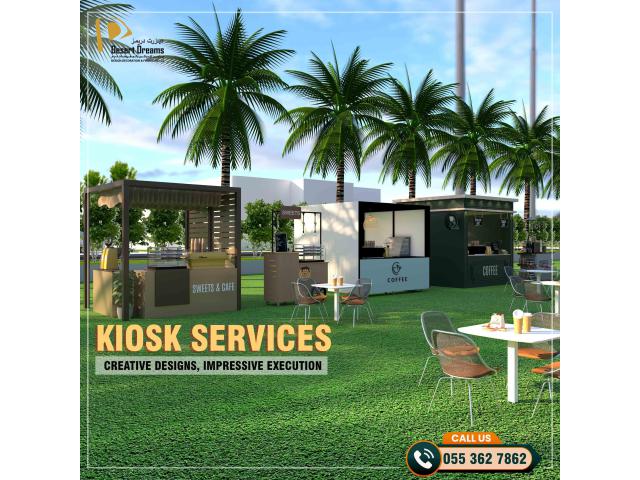 Foldable Kiosk Service in Uae | Events Kiosk | Coffee Kiosk Design.