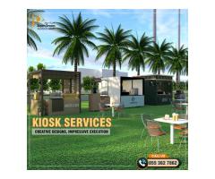 Foldable Kiosk Service in Uae | Events Kiosk | Coffee Kiosk Design.