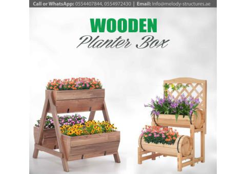 Custom Made Wooden Planter Box for Garden And Balcony