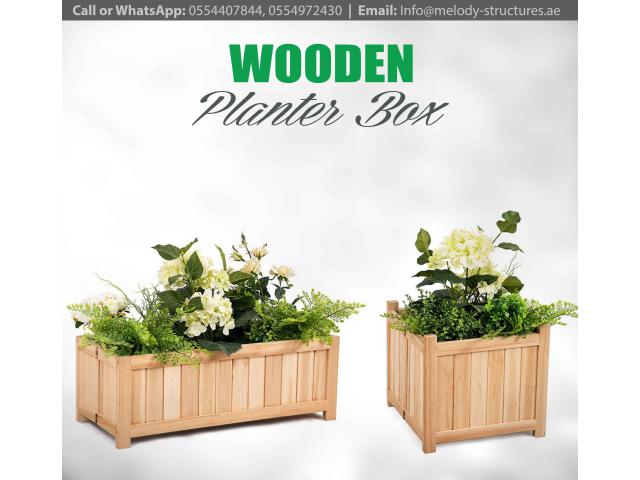 Custom Made Wooden Planter Box for Garden And Balcony