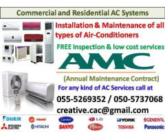 ac installation and maintenance in zorah helio yasmeen split duct 055-5269352 ajman