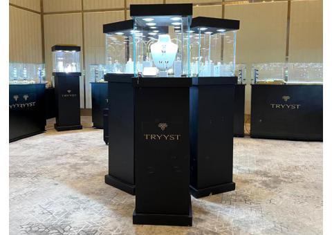 Rent a Display Showcase for Jewelry Exhibition in UAE