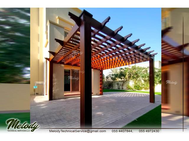 Wooden Pergola Manufacturer in UAE | Pergola For Garden And Balcony