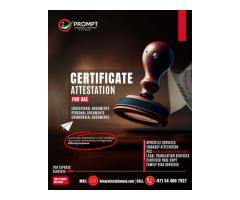 Certificate Attestation in Dubai