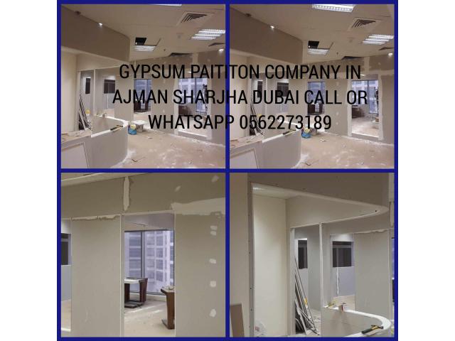 Gypsum parititon in Ajman Dubai sharjah