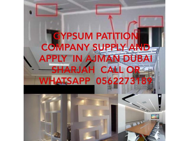 Gypsum parititon in Ajman Dubai sharjah