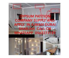 Gypsum parititon in Ajman Dubai sharjah