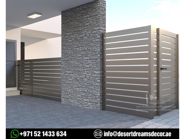 Aluminum Slatted Fence and Gates in Uae | Aluminum Louver Fence Dubai.