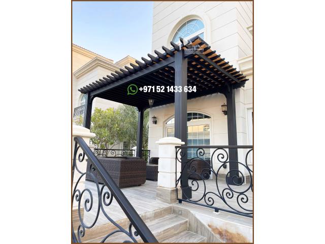 Wooden Pergola Contractor in Dubai | Hardwood Pergola | Pergola Design Uae.