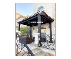Wooden Pergola Contractor in Dubai | Hardwood Pergola | Pergola Design Uae.