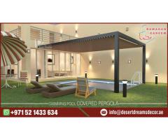 Aluminum Pergola Design Uae | Modern Design Aluminum Pergola Dubai.