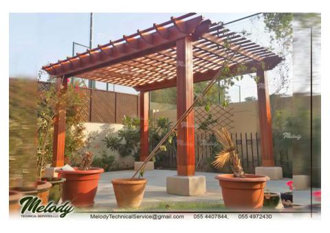 Pergola Suppliers | Wooden Pergola in Dubai, UAE