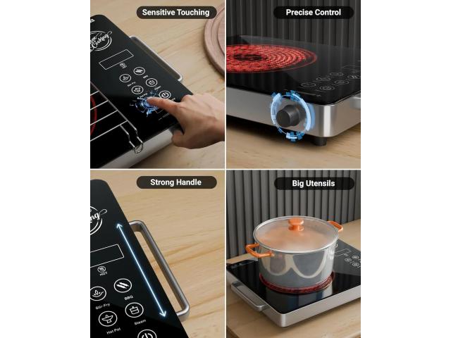 FEDUS 2200 Watts Infrared Cooktop
