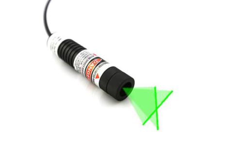 Metal Processing Work with Glass Coated Lens 532nm Green Cross Line Laser Module