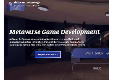 Best Metaverse game development services provider in India