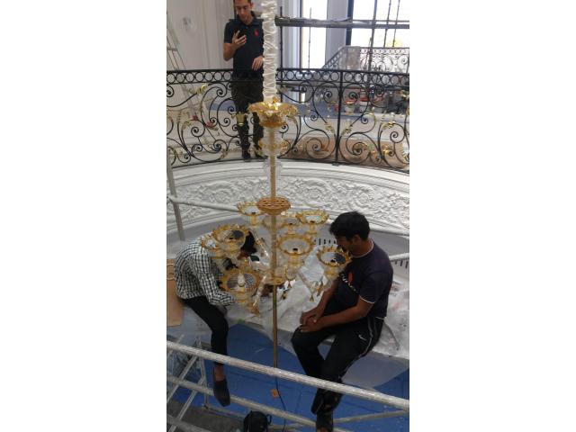 Call us 052-5868078 for Professional Chandelier Installation, Cleaning, Services