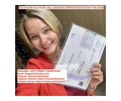 WhatsApp: +46731738682. Buy CILS, PLIDA, CELI certificate for immigration to Italy