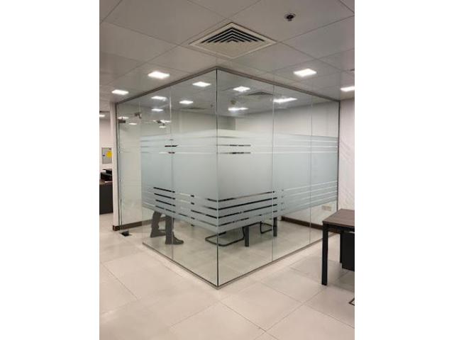 DEMOLITION GLASS PARTITION/ GYPSUM PARTITION FIT OUT 052-1190882