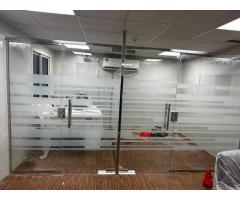DEMOLITION GLASS PARTITION/ GYPSUM PARTITION FIT OUT 052-1190882