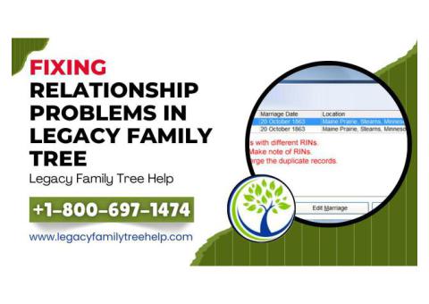 Fix Relationship Problems In Legacy Family Tree