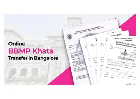 BBMP Khata Transfer Online Assistance