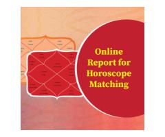 Online Report for Horoscope Matching and Compatibility