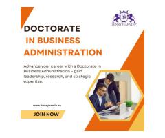 Earn Your Doctorate in Business Administration (DBA)