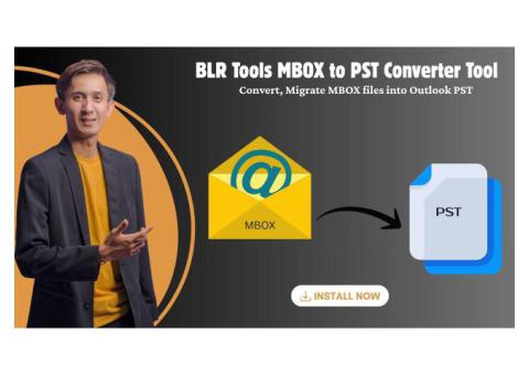 Convert MBOX to PST by BLR MBOX to PST Converter