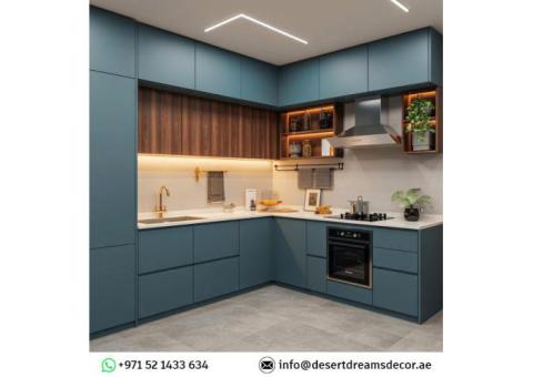 Fabrication and Fixing Kitchen Cabinets in Uae | Luxury Kitchen Design.