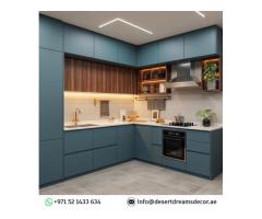 Fabrication and Fixing Kitchen Cabinets in Uae | Luxury Kitchen Design.