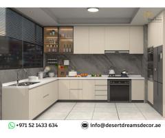 Fabrication and Fixing Kitchen Cabinets in Uae | Luxury Kitchen Design.