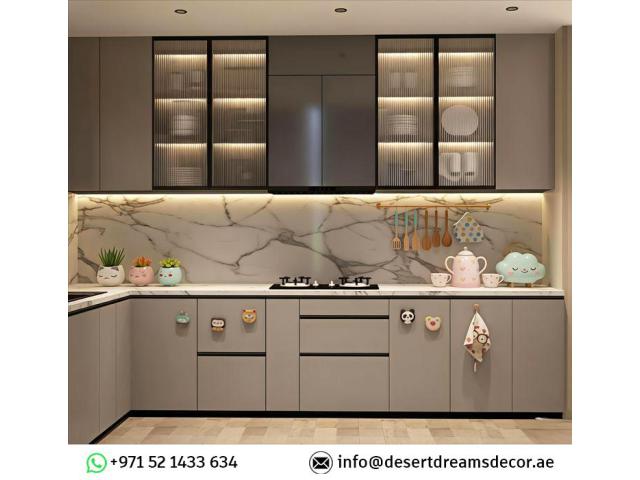 Fabrication and Fixing Kitchen Cabinets in Uae | Luxury Kitchen Design.