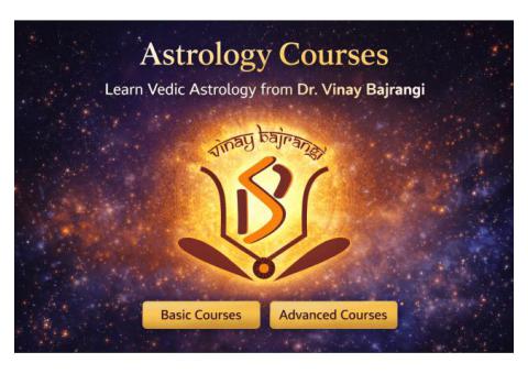 Professional Vedic Astrology Courses in India for Learners