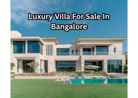 A Premium Lifestyle Awaits in a Luxurious Villa in Bangalore
