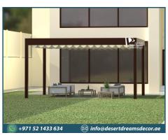 Aluminum Louver Roof Pergola Uae | Aluminum Slatted Roof Pergola in Dubai.