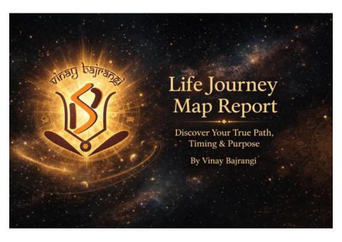 Accurate Life Journey Map Report for Guidance