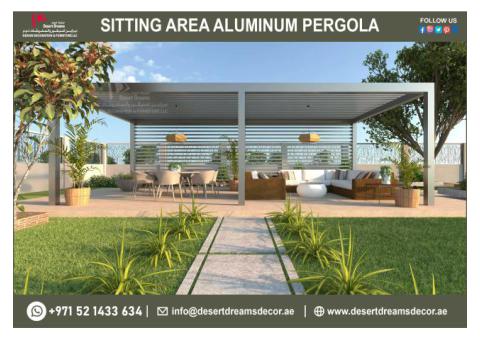 Aluminum Pergola Dubai | Design and Fabrication Aluminum Pergola in Uae.