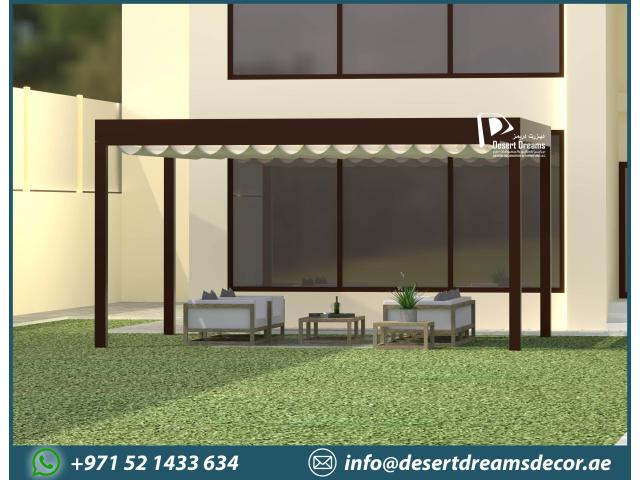 Aluminum Pergola Dubai | Design and Fabrication Aluminum Pergola in Uae.