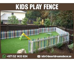 Swimming Pool Wooden Fences Dubai | Kids Play Area Fences Uae.