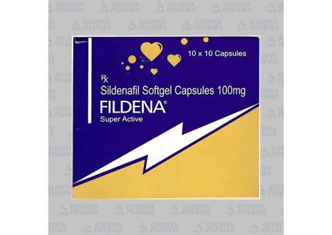 Jeednya Pharma Offers Reliable Way to Buy Fildena Super Active 100mg Online