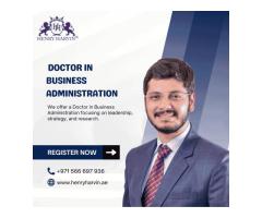 Earn Your Doctorate in Business Administration – UAE (Dubai)